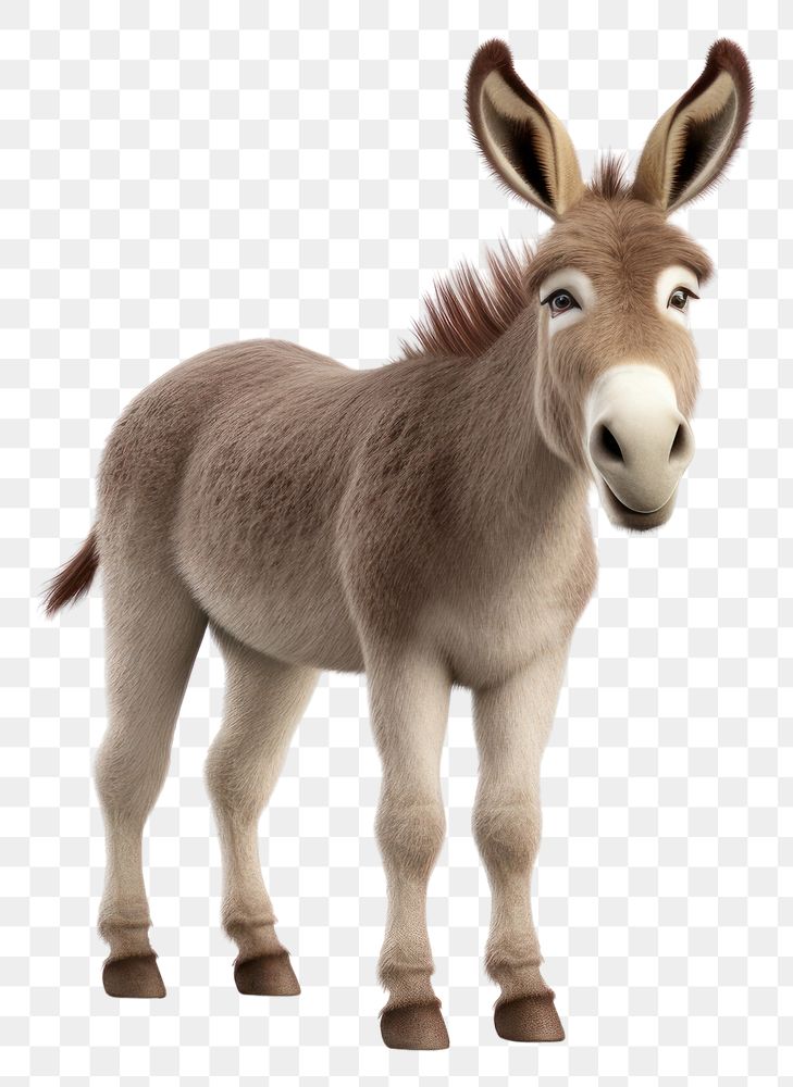 PNG  Donkey full body mammal animal horse