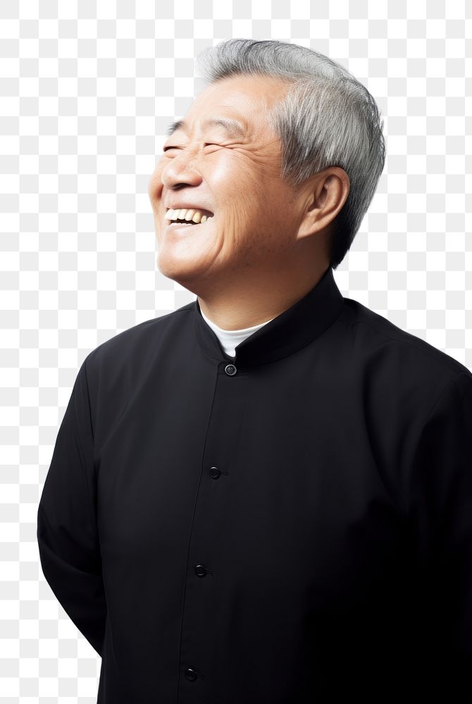 PNG Happy senior smile portrait adult. 