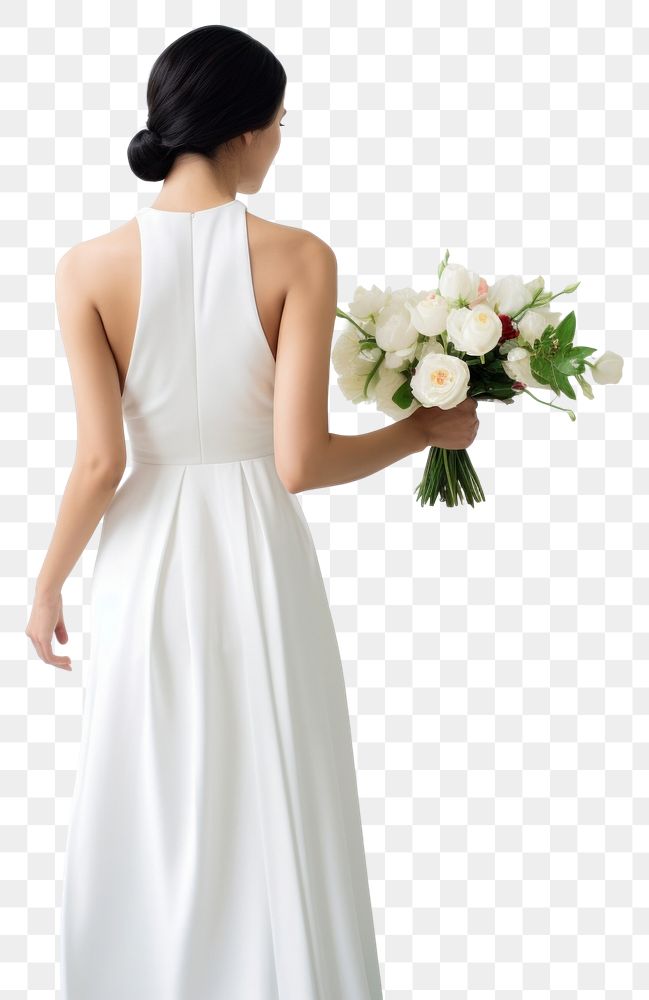 PNG Bride flower dress bride. AI generated Image by rawpixel.
