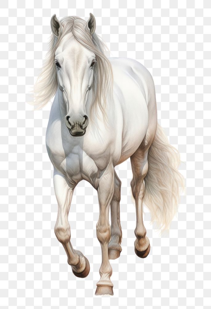 PNG Horse stallion drawing animal. AI generated Image by rawpixel.