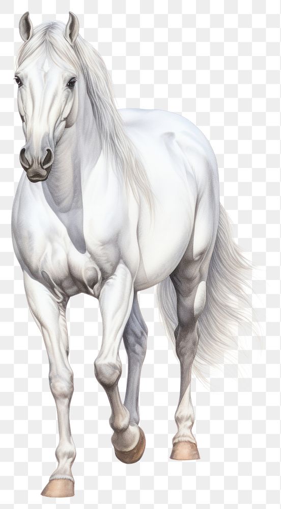 PNG Horse drawing stallion animal. AI generated Image by rawpixel.