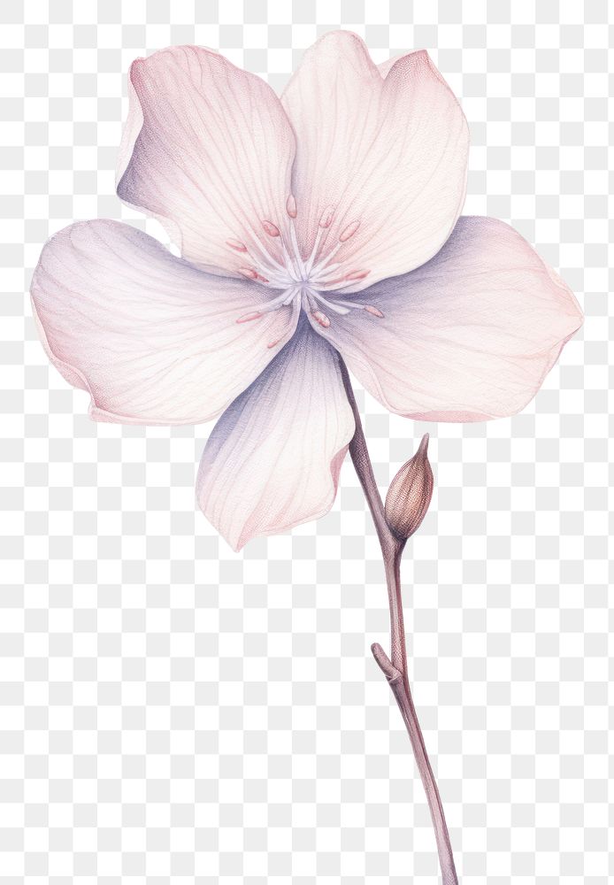 PNG Flower petal plant white. AI generated Image by rawpixel.