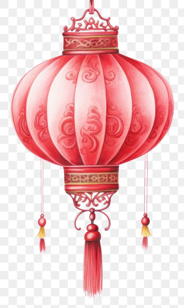 PNG Hanging lantern chinese red white background transportation. AI generated Image by rawpixel.