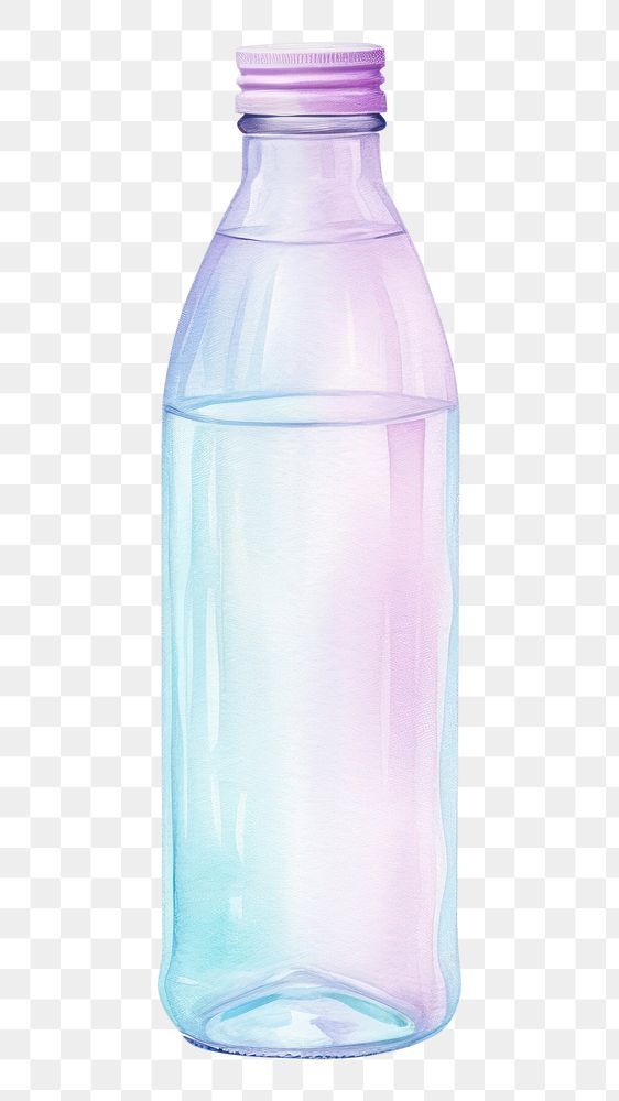 PNG Plastic bottle glass white background transparent. AI generated Image by rawpixel.