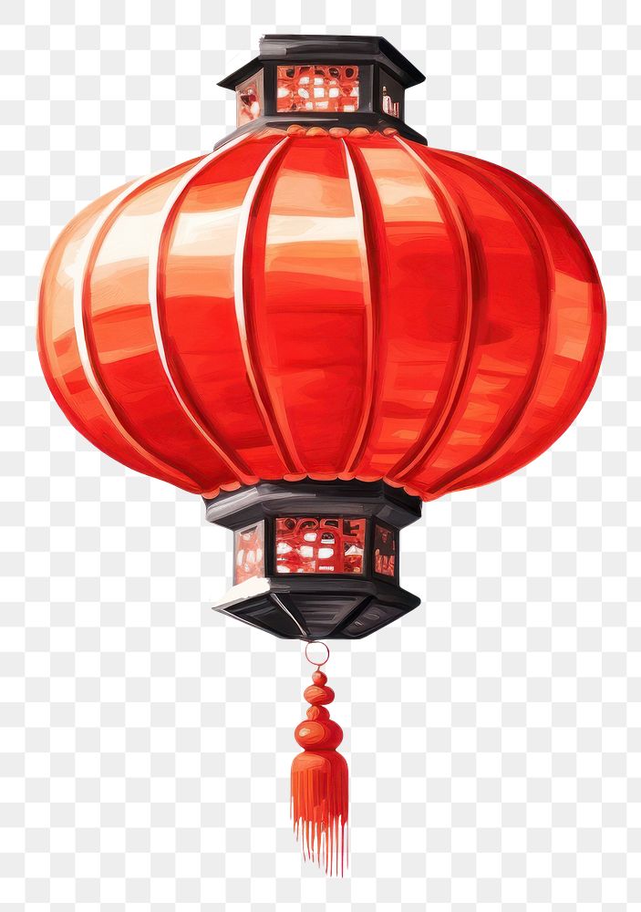 PNG Hanging lantern chinese lamp architecture celebration. 