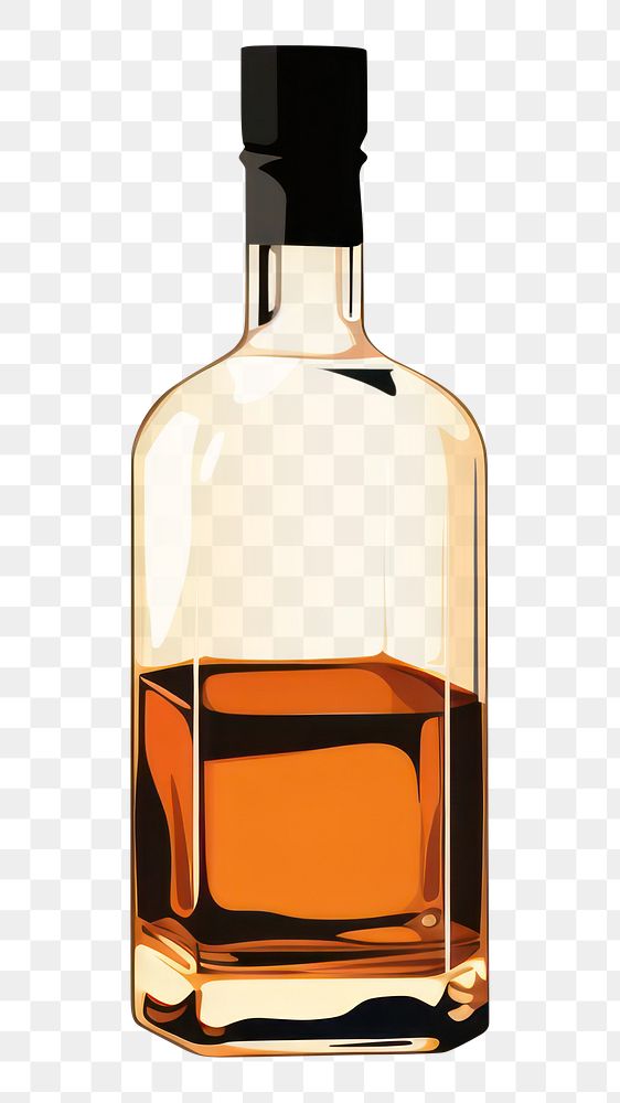 PNG Whiskey bottle whisky drink wine. 