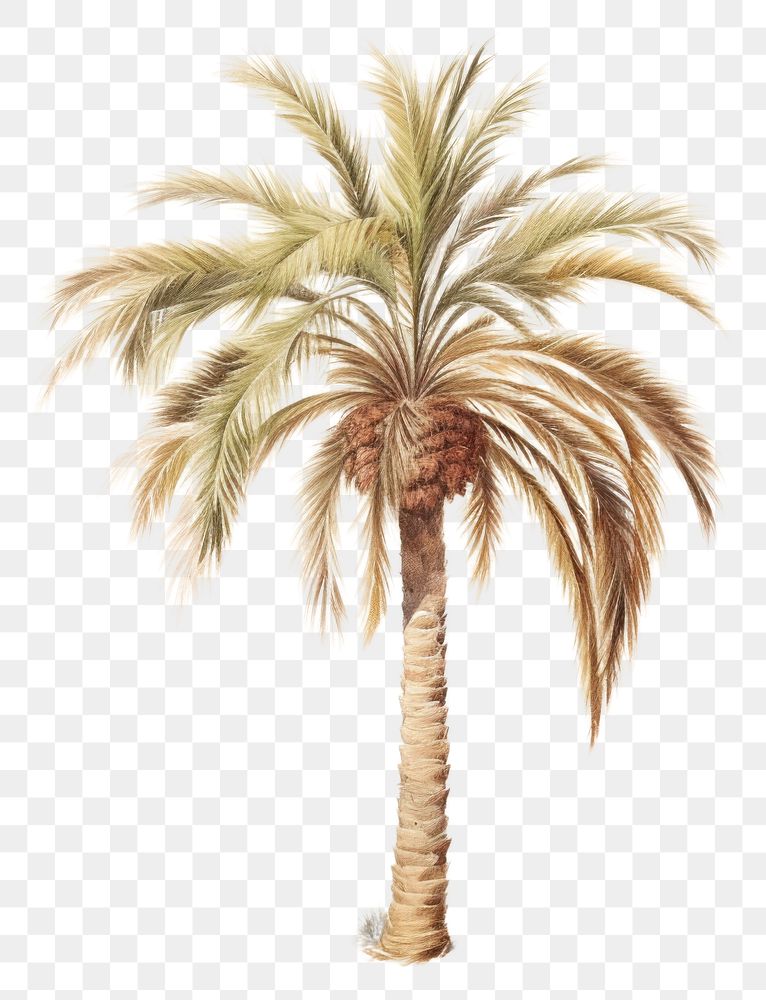 PNG Palm tree drawing painting sketch. AI generated Image by rawpixel.