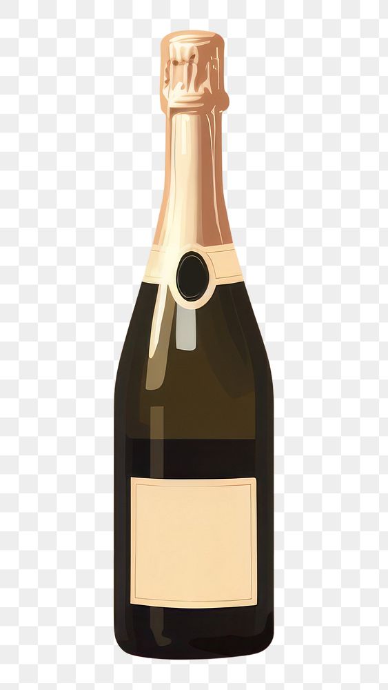 PNG Bottle drink champagne beverage. 