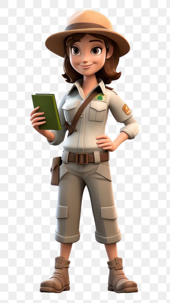 PNG Zookeeper cartoon female adult. 