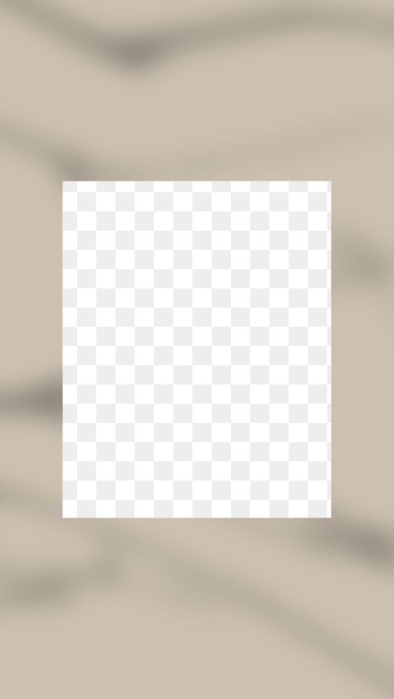 Beige frame png abstract shadow, transparent background