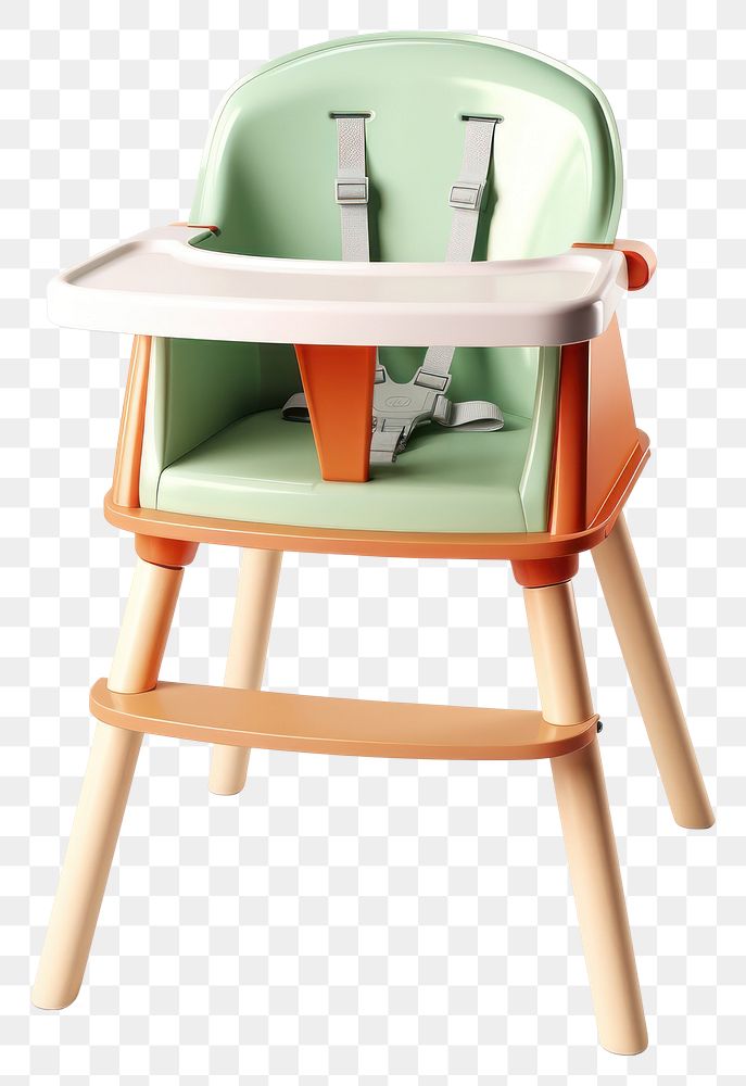 PNG Chair furniture white background highchair. AI generated Image by rawpixel.