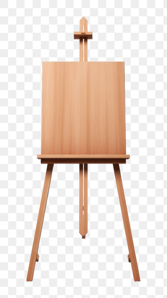 PNG Wooden easel white background architecture creativity. AI generated Image by rawpixel.