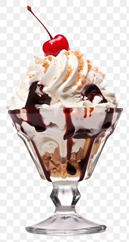 PNG Sundae cream dessert food. | Free PNG - rawpixel