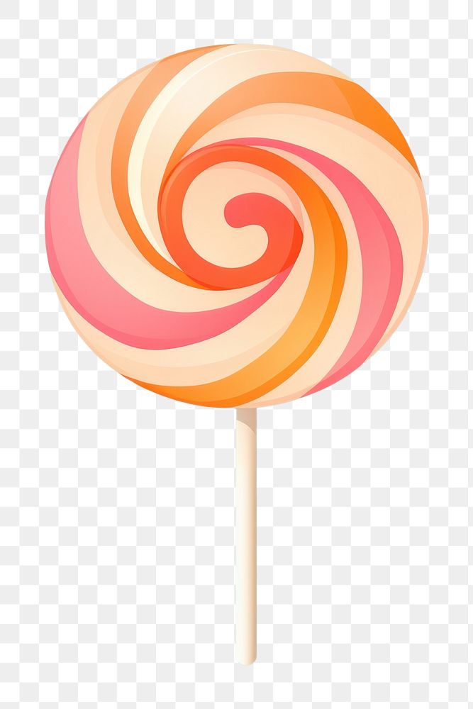 PNG  Swirl lollipop candy food confectionery. AI generated Image by rawpixel.