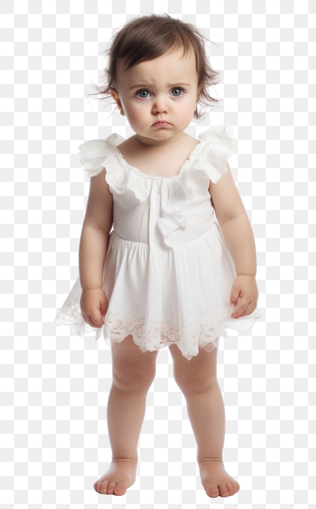 PNG Baby cry portrait dress. AI generated Image by rawpixel.