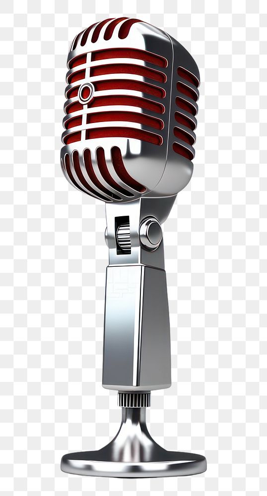 PNG Microphone white background broadcasting technology. 