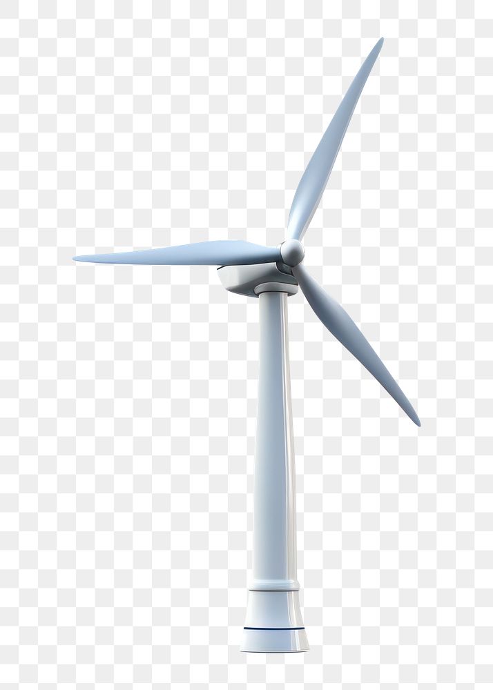 PNG Wind turbine machine white background electricity. AI generated Image by rawpixel.