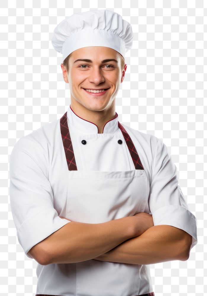 PNG Chef adult smile white background. AI generated Image by rawpixel.