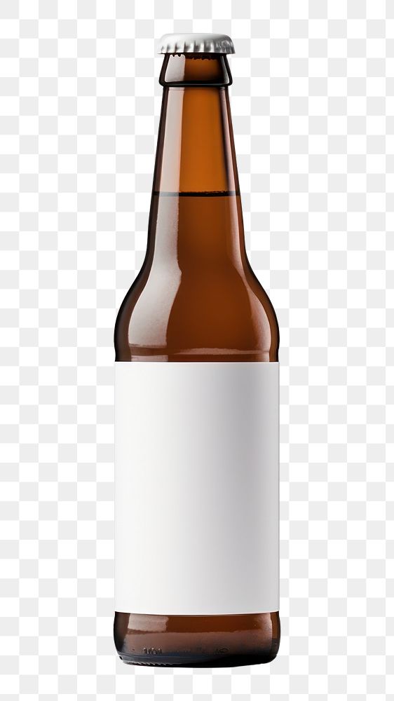 PNG Bottle beer label drink