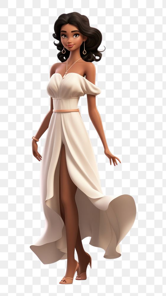PNG  Walking dress adult cartoon. AI generated Image by rawpixel.