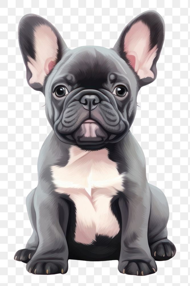 PNG  French bulldog animal mammal cute. AI generated Image by rawpixel.