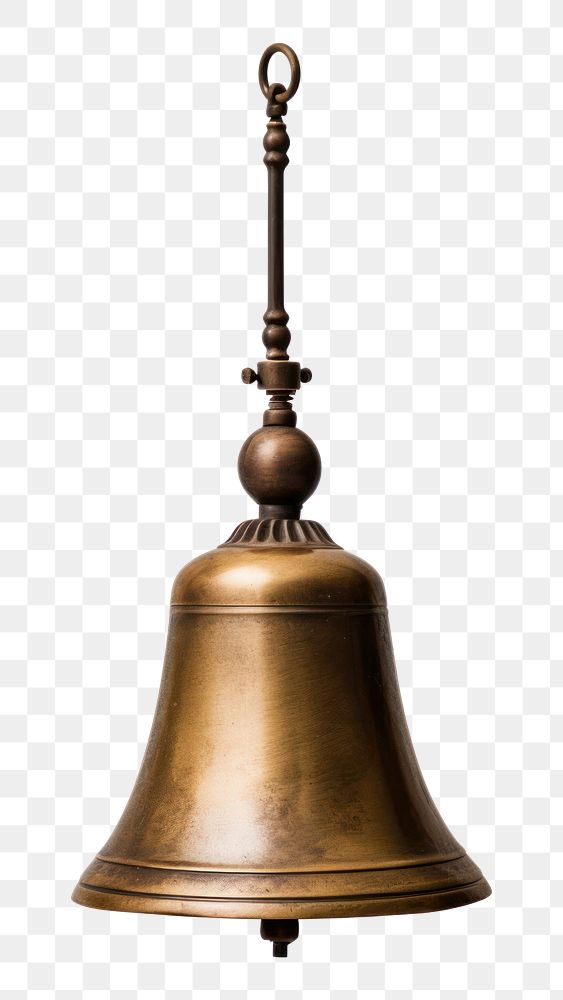 PNG Brass bell bronze white background architecture. 