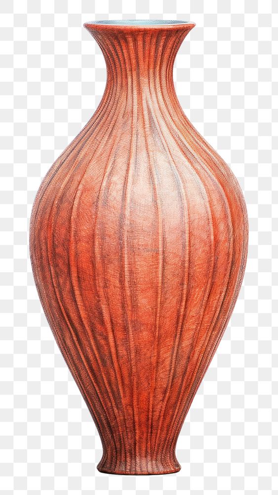 PNG Vase pottery red white background. AI generated Image by rawpixel.