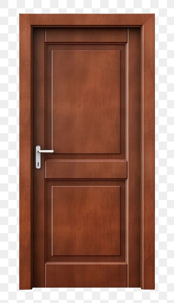 PNG Door closed hardwood brown. AI generated Image by rawpixel.
