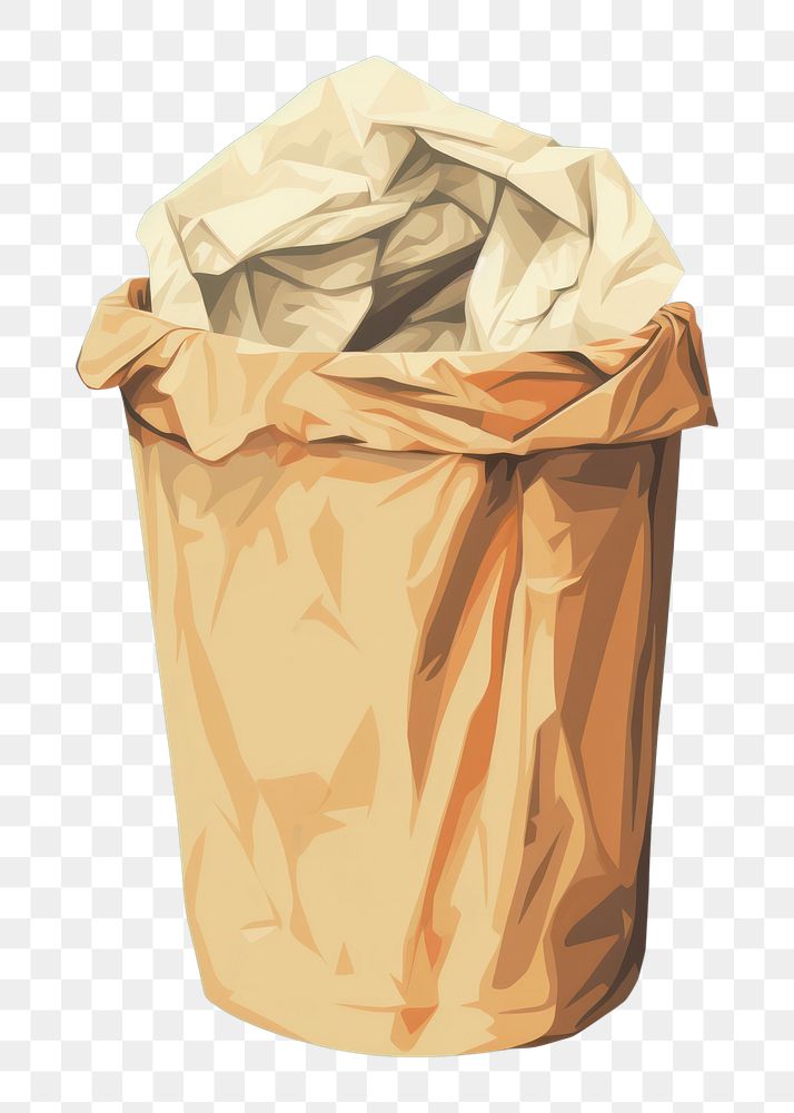 PNG Crumpled paper crumpled paper container recycling. AI generated Image by rawpixel.
