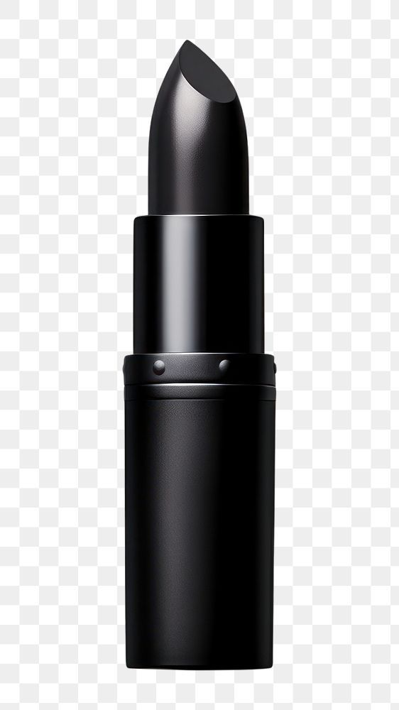 PNG Futuristic black lipstick product cosmetics white background ammunition. AI generated Image by rawpixel.