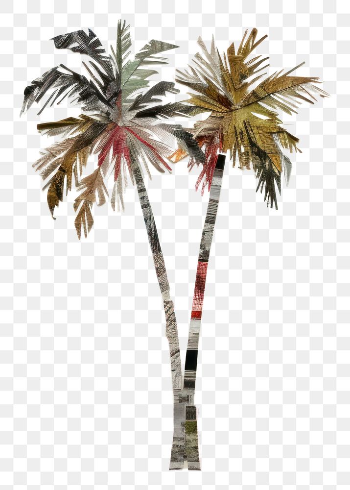 PNG Palm tree outdoors painting plant. AI generated Image by rawpixel.
