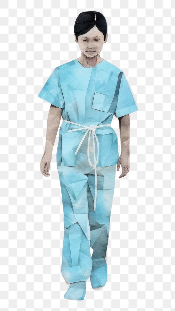 PNG Wearing surgeon scrub suit adult surgeon portrait standing. AI generated Image by rawpixel.