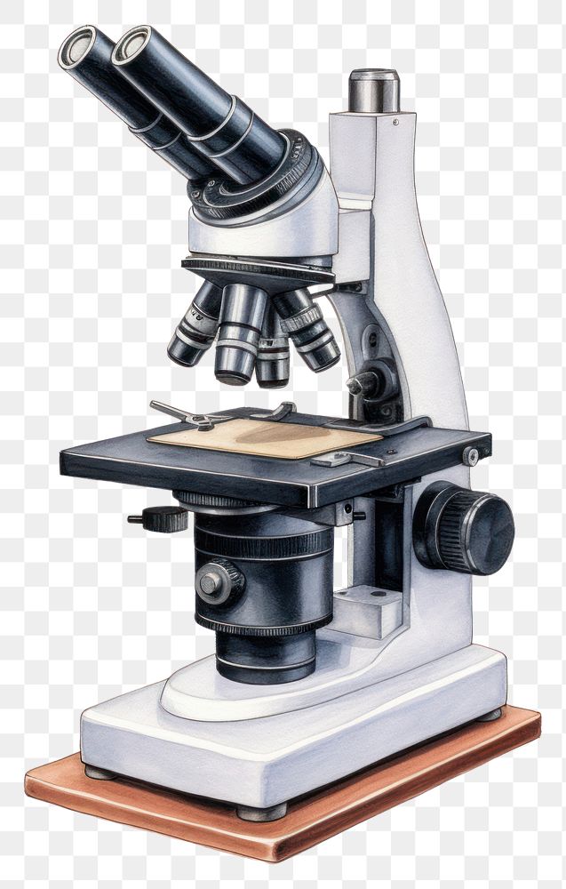 PNG Microscope microscope biotechnology education. AI generated Image by rawpixel.