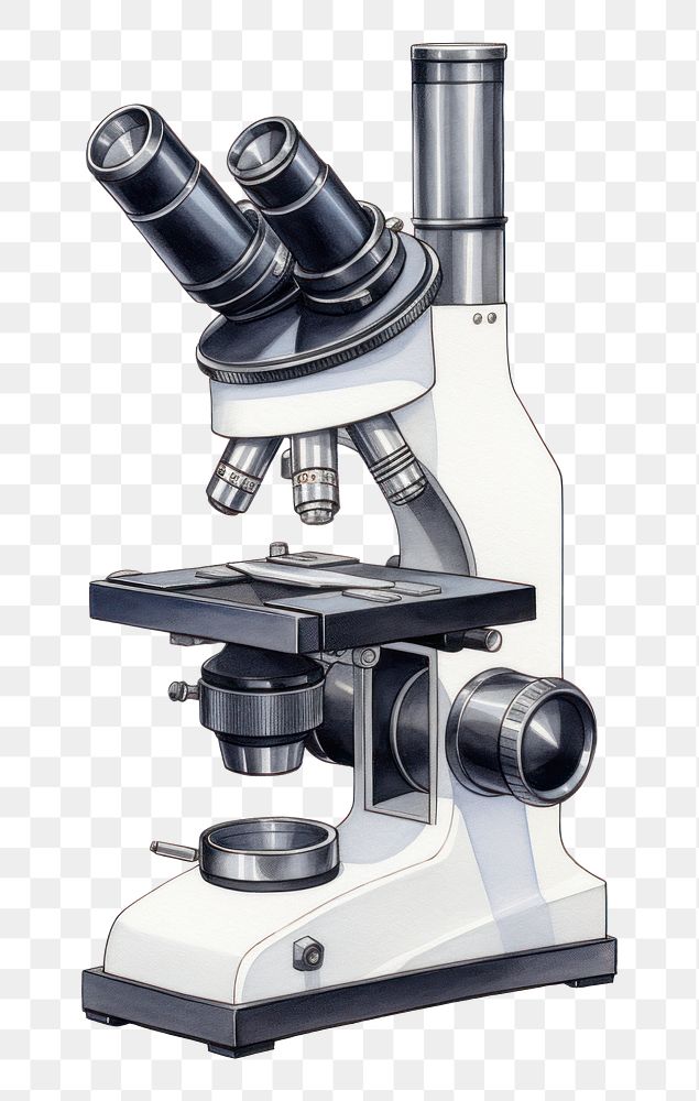 PNG Microscope microscope drawing biotechnology. AI generated Image by rawpixel.