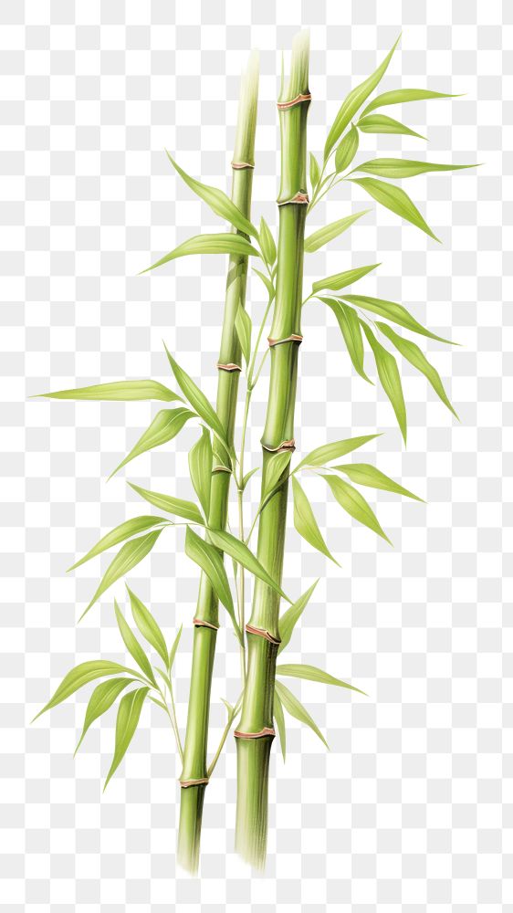 PNG Bamboo plant freshness asparagus. AI generated Image by rawpixel.