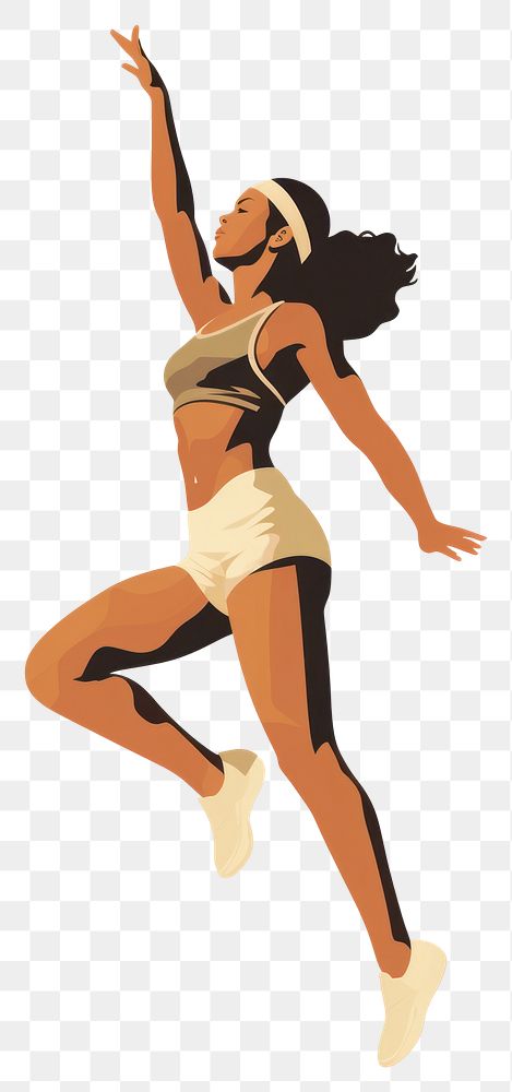 PNG Sport woman dancing sports flexibility. AI generated Image by rawpixel.