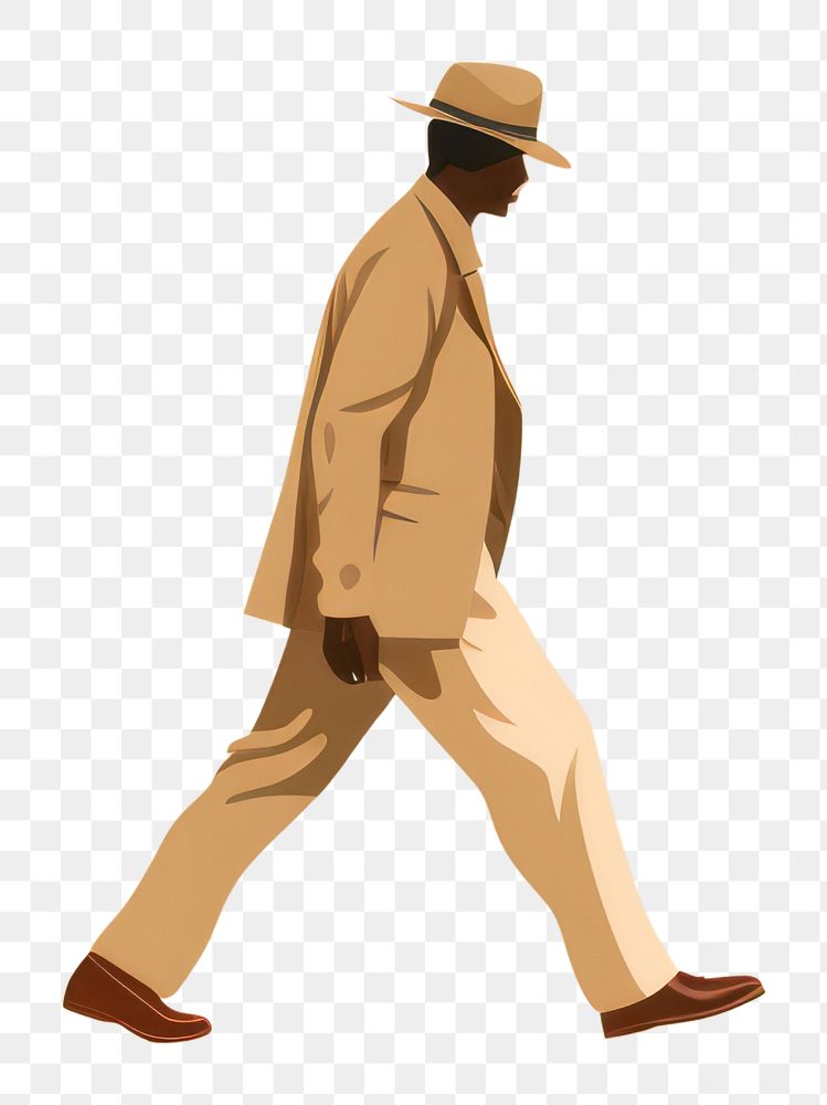 PNG Man walking adult crossing standing. AI generated Image by rawpixel.