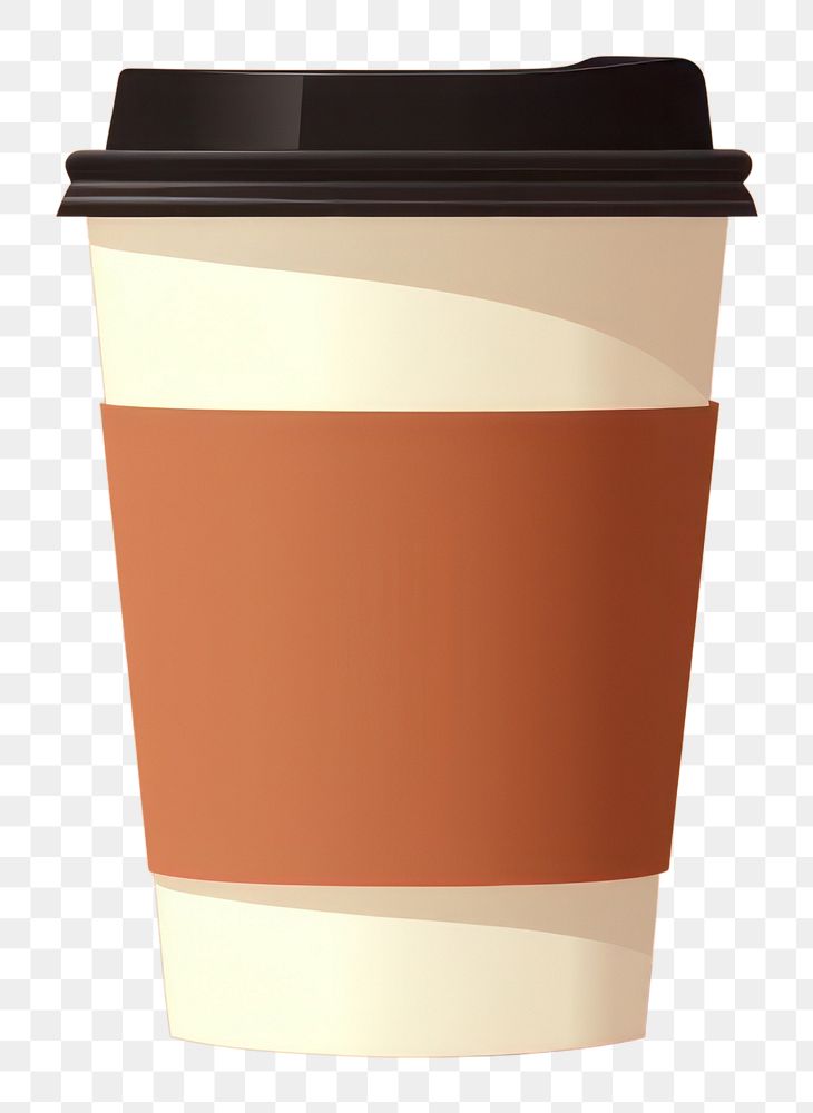 PNG Takeaway coffee cup drink latte mug. AI generated Image by rawpixel.