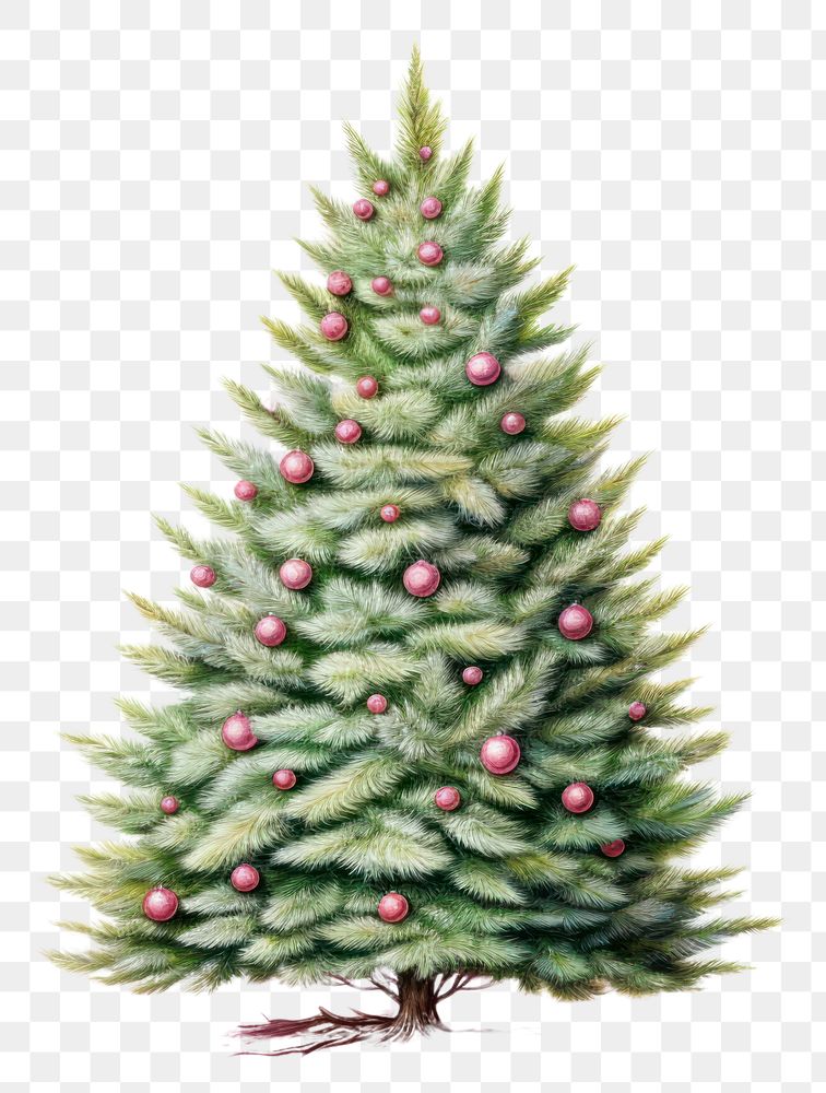 PNG Christmas tree pine decoration plant. AI generated Image by rawpixel.