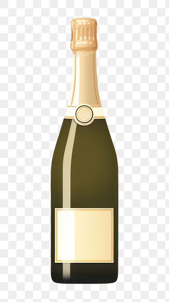 PNG Champagne bottle drink beverage wine. 