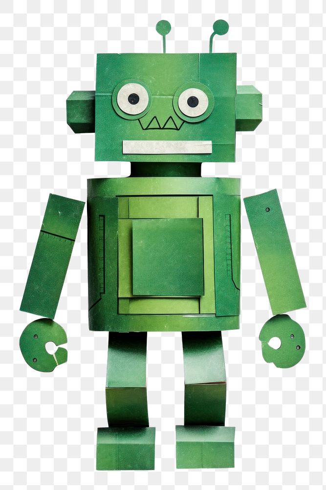 PNG Green robot toy white background anthropomorphic. 