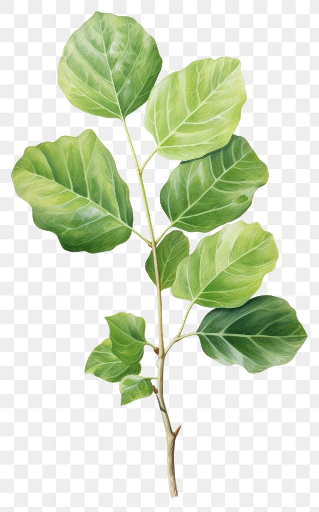 PNG Iddle-leaf fig plant herbs tree. 