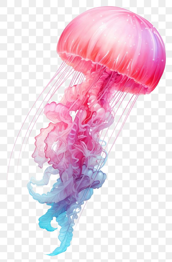 PNG Cute jellyfish drawing sketch invertebrate. AI generated Image by rawpixel.