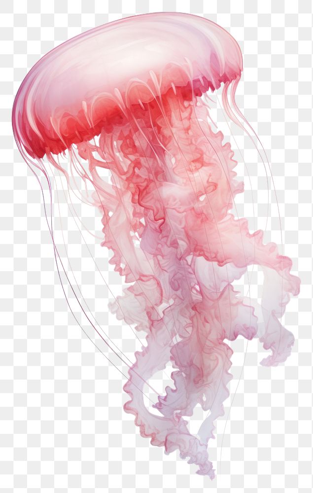 PNG Cute jellyfish animal invertebrate translucent. 