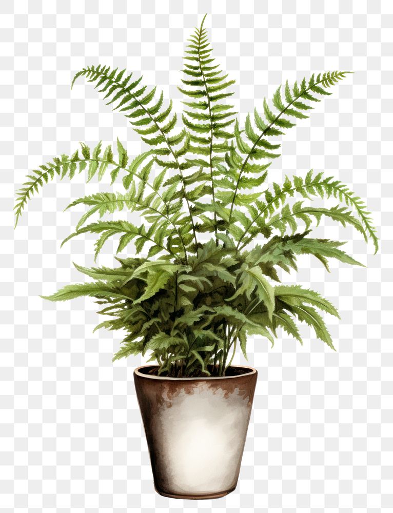 PNG Indoor plant fern houseplant freshness. AI generated Image by rawpixel.