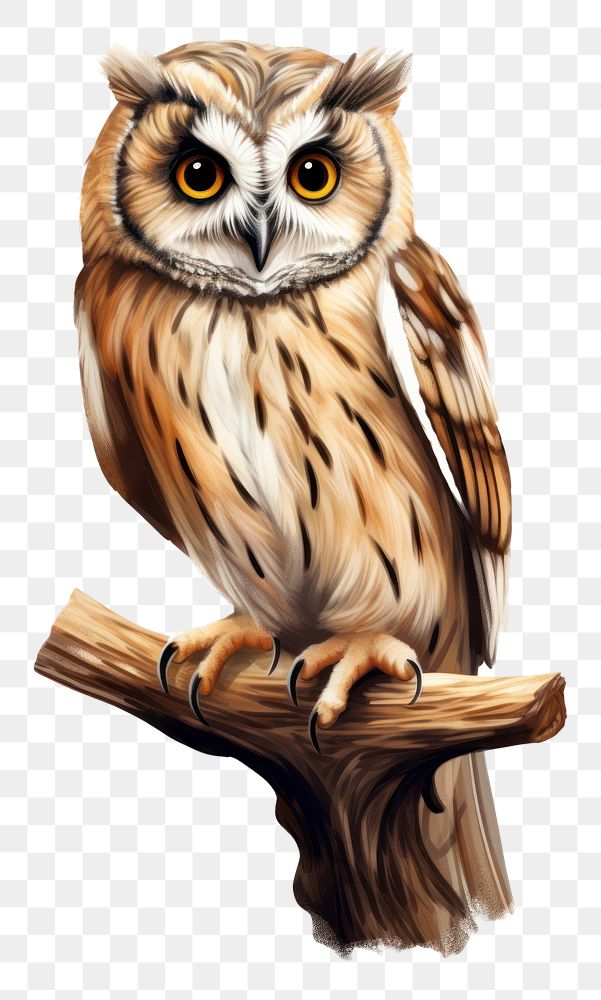 PNG Owl drawing animal sketch. AI generated Image by rawpixel.