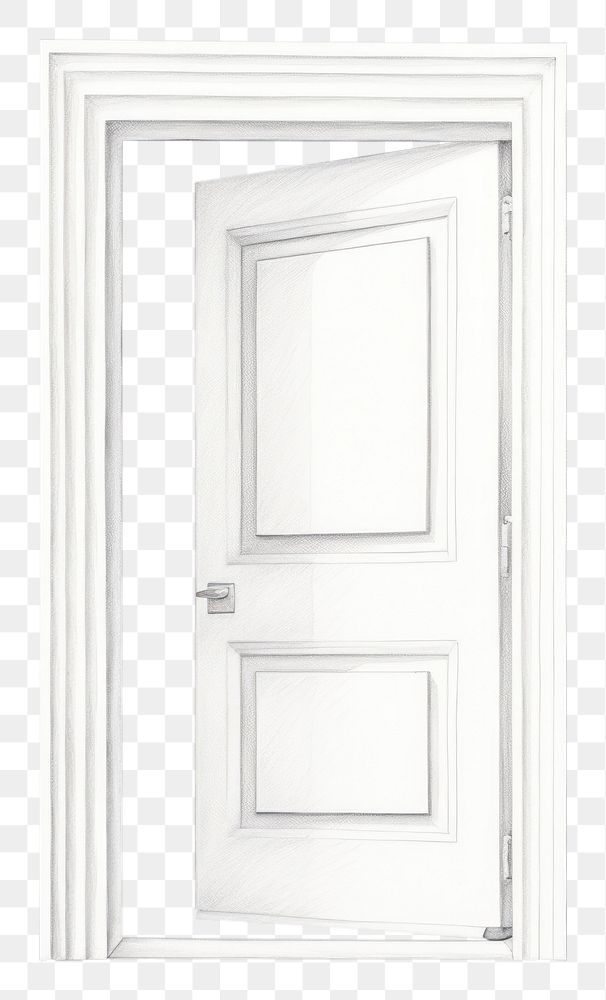 PNG Opened door white drawing wall. AI generated Image by rawpixel.