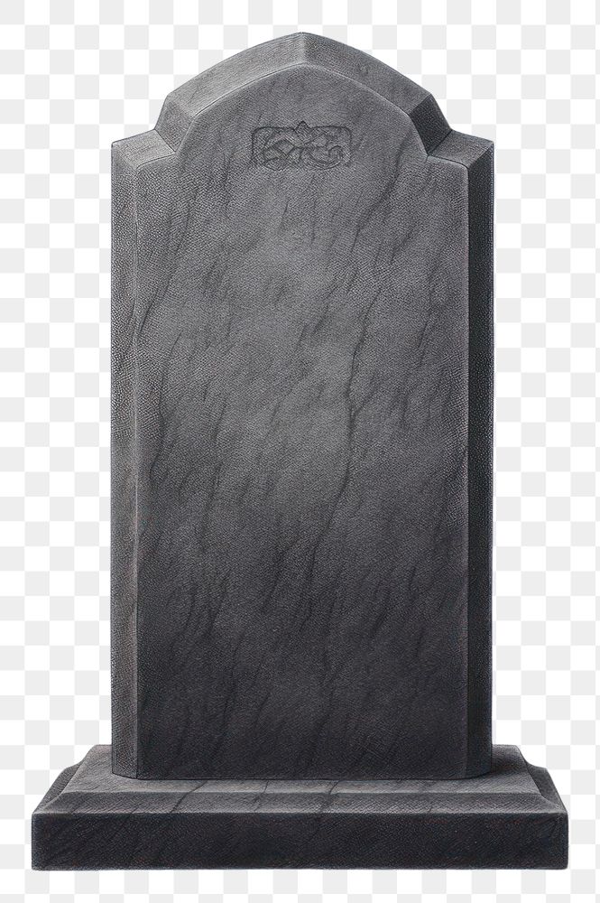 PNG Memorial tombstone black white background spirituality. 