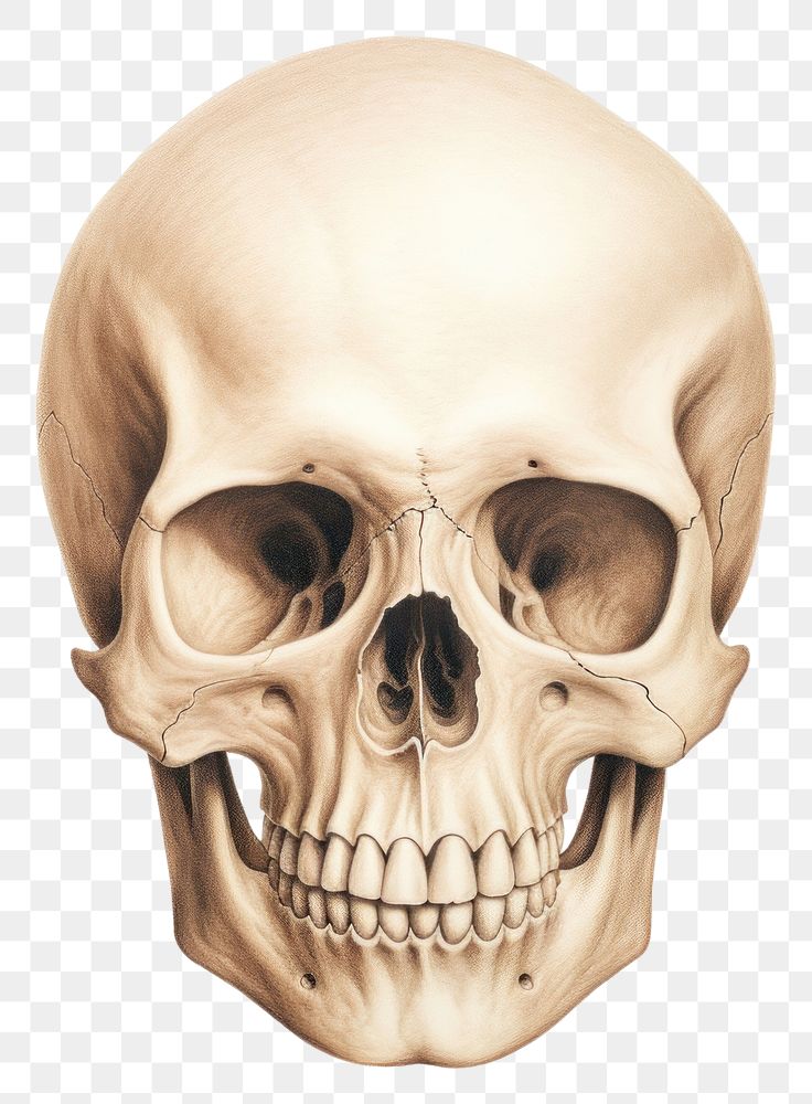 PNG Skull white background anthropology anatomy. AI generated Image by rawpixel.