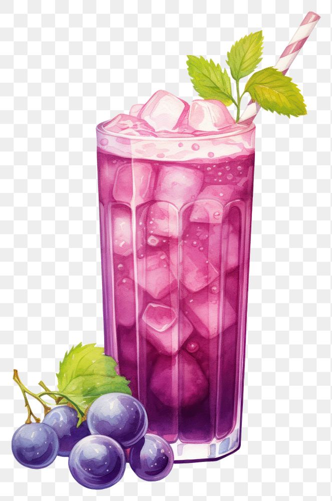 PNG Grape Juice juice blueberry cocktail. AI generated Image by rawpixel.